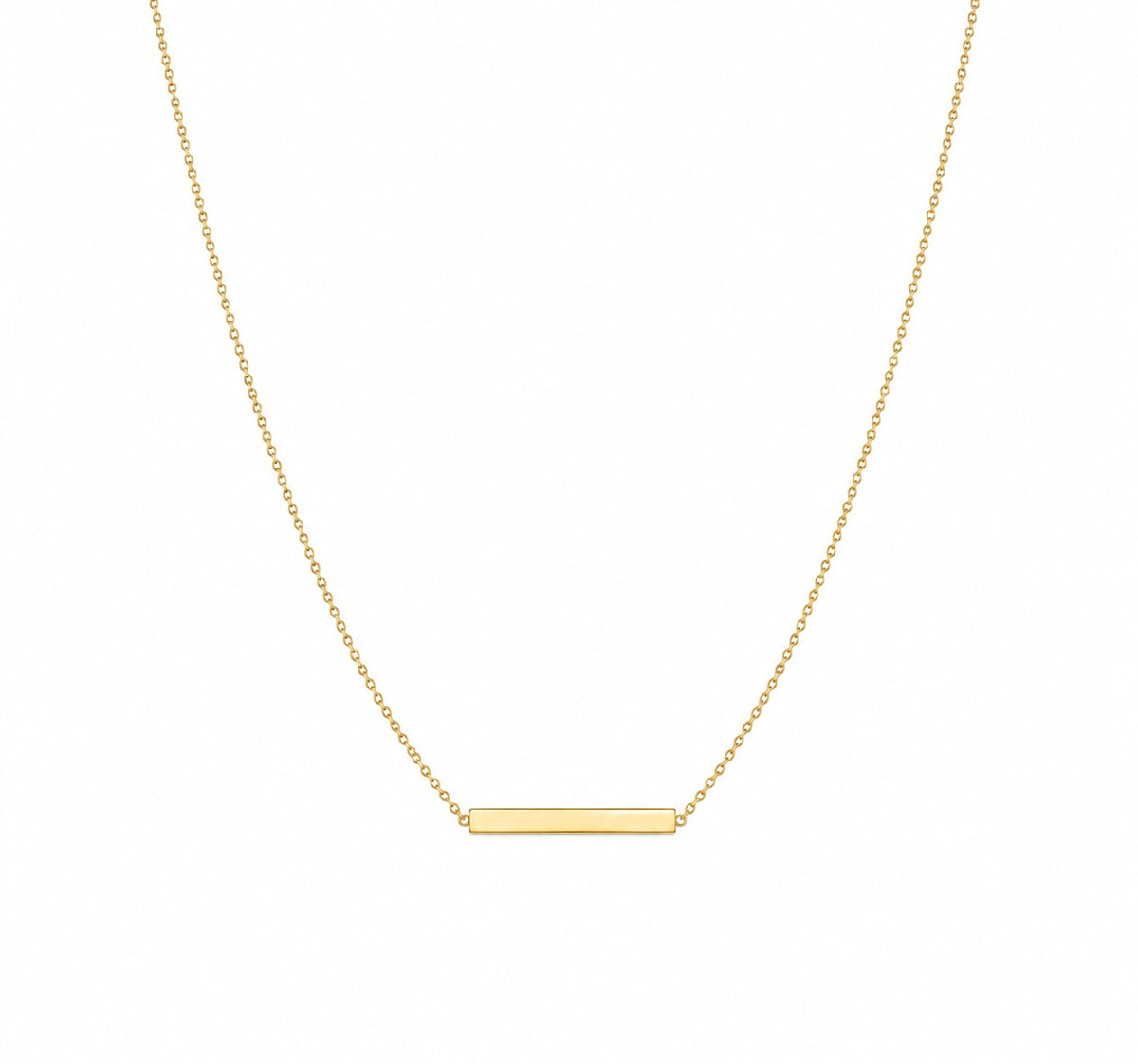 9K Gold Horizontal Bar Necklace