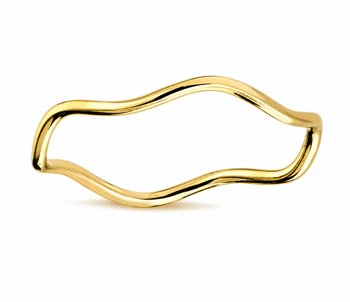 9K Gold Wave Ring