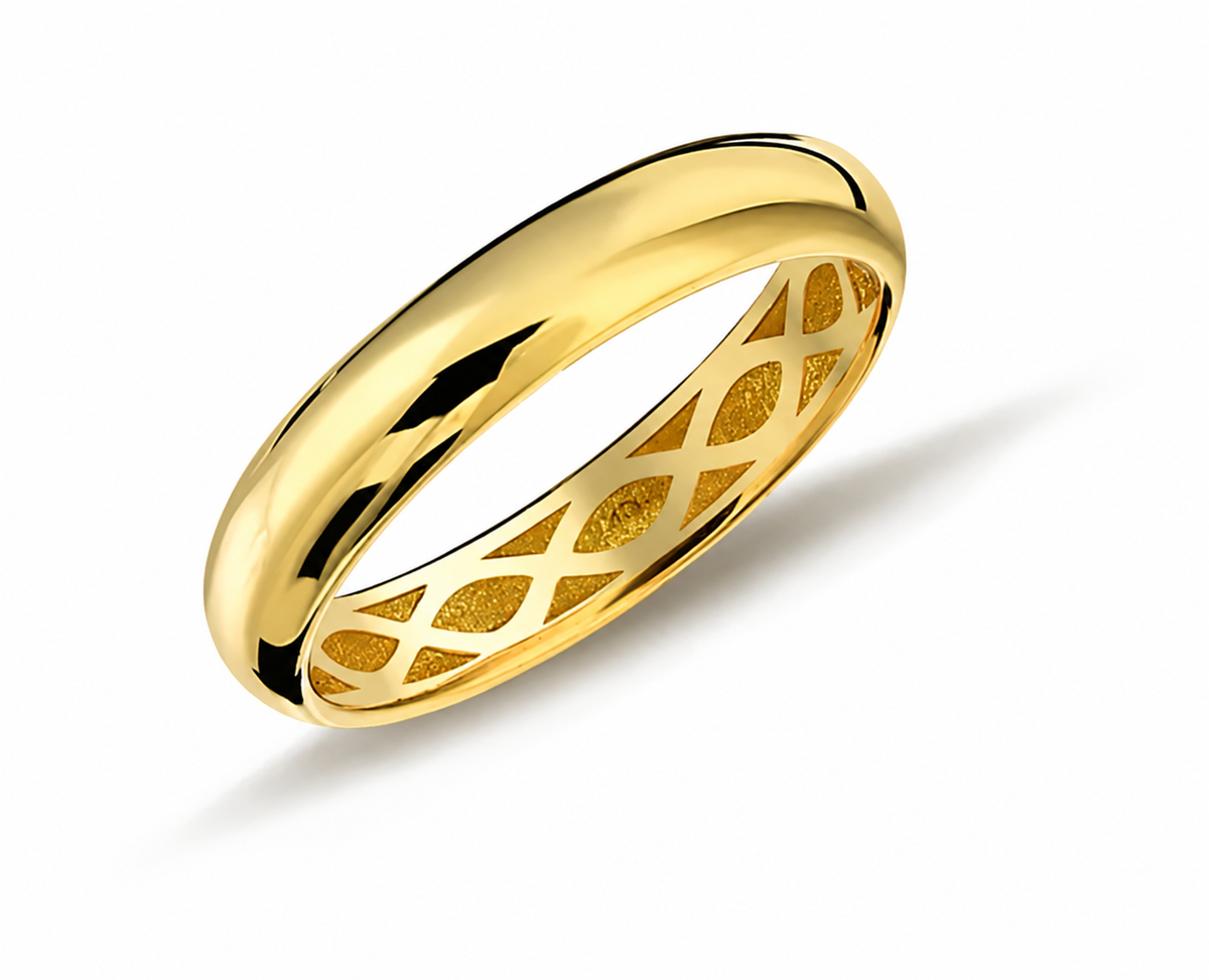 9K Gold Plain Band Ring
