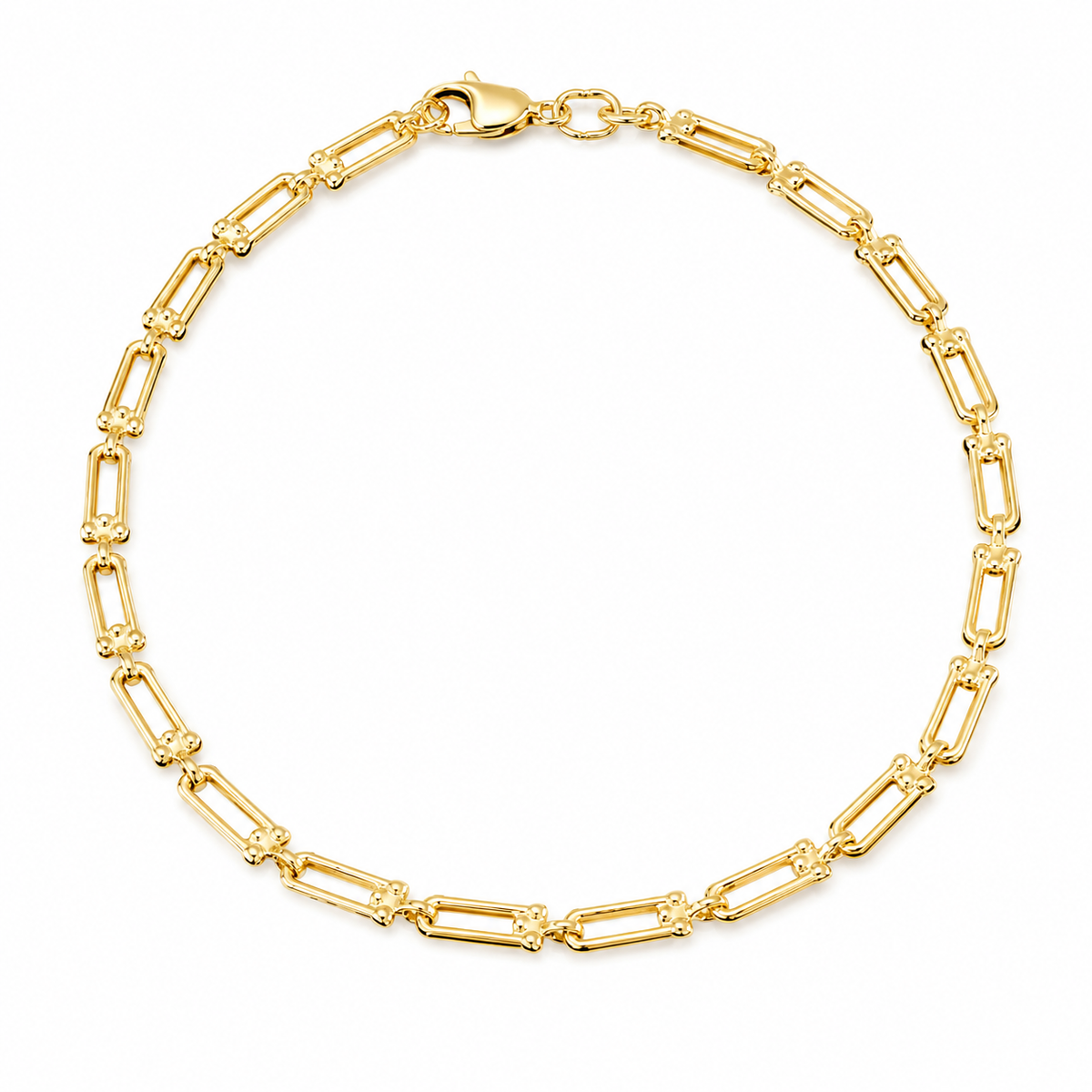 9K Gold Industrial Chain Bracelet