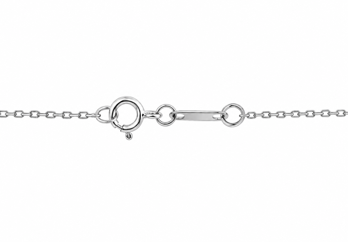9K Gold 0.10ct Diamond Marquise Necklace