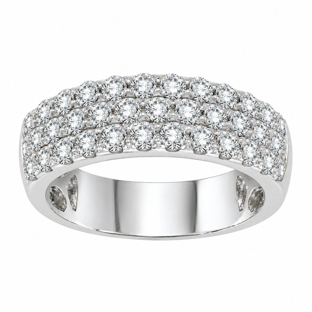 9K Gold 1ct Diamond Pavé Band
