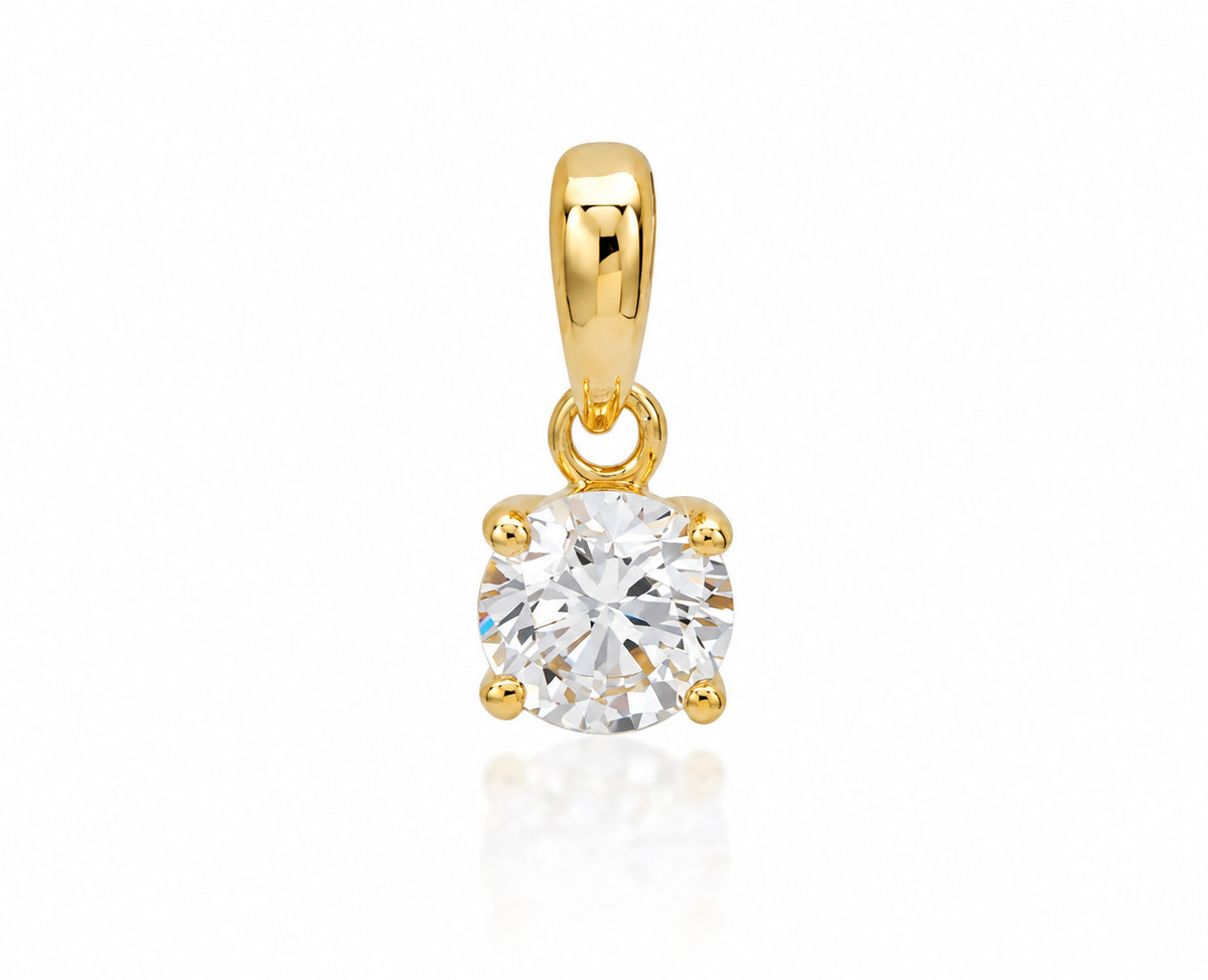 9K Gold 0.50ct Pendant