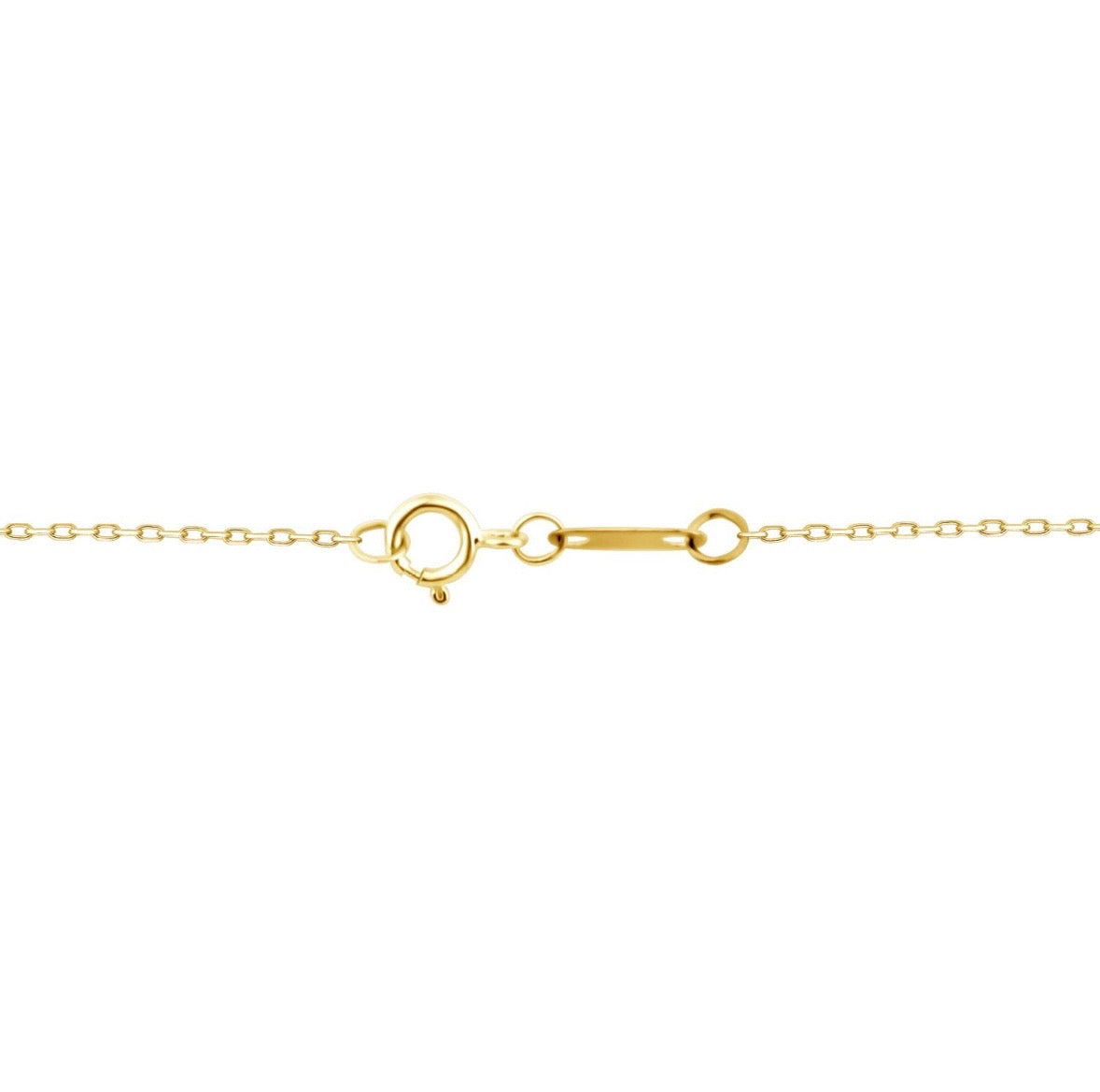 9K Gold 0.60ct Diamond Step-cut Pear Necklace