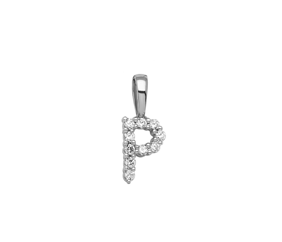 9K Gold Diamond Initial Pendants