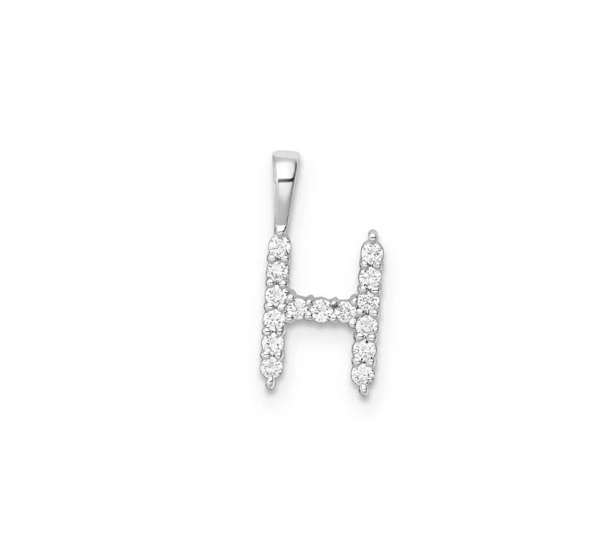 9K Gold Diamond Initial Pendants