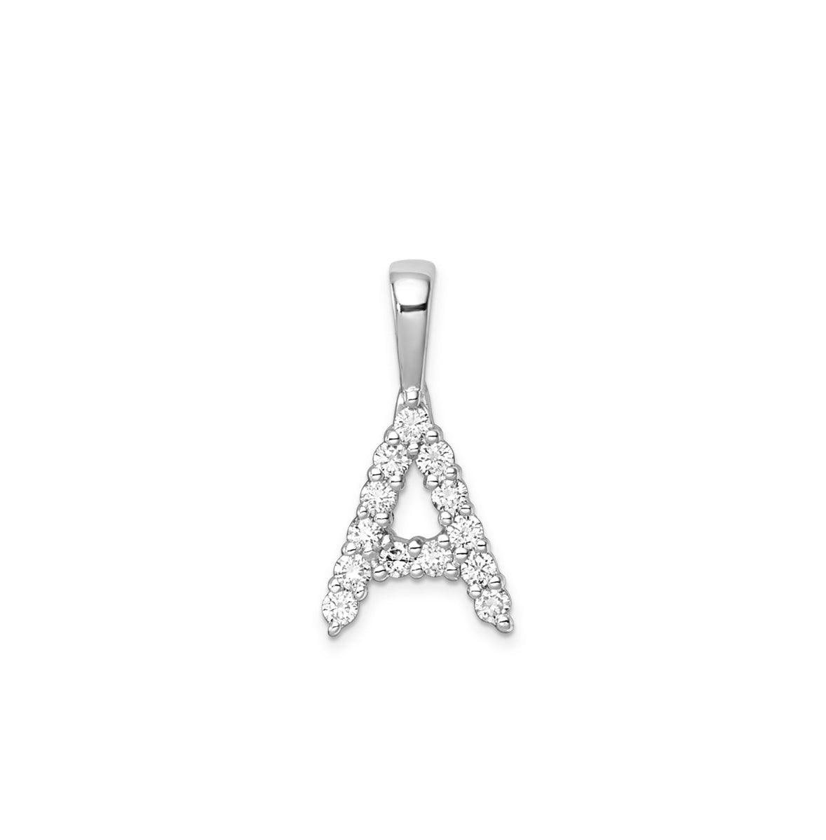 9K Gold Diamond Initial Pendants