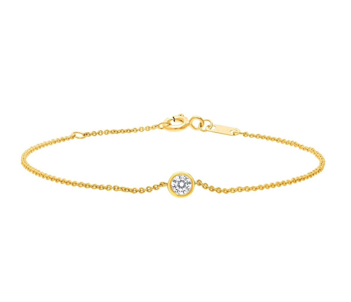 9K Gold 0.15ct Diamond Bracelet
