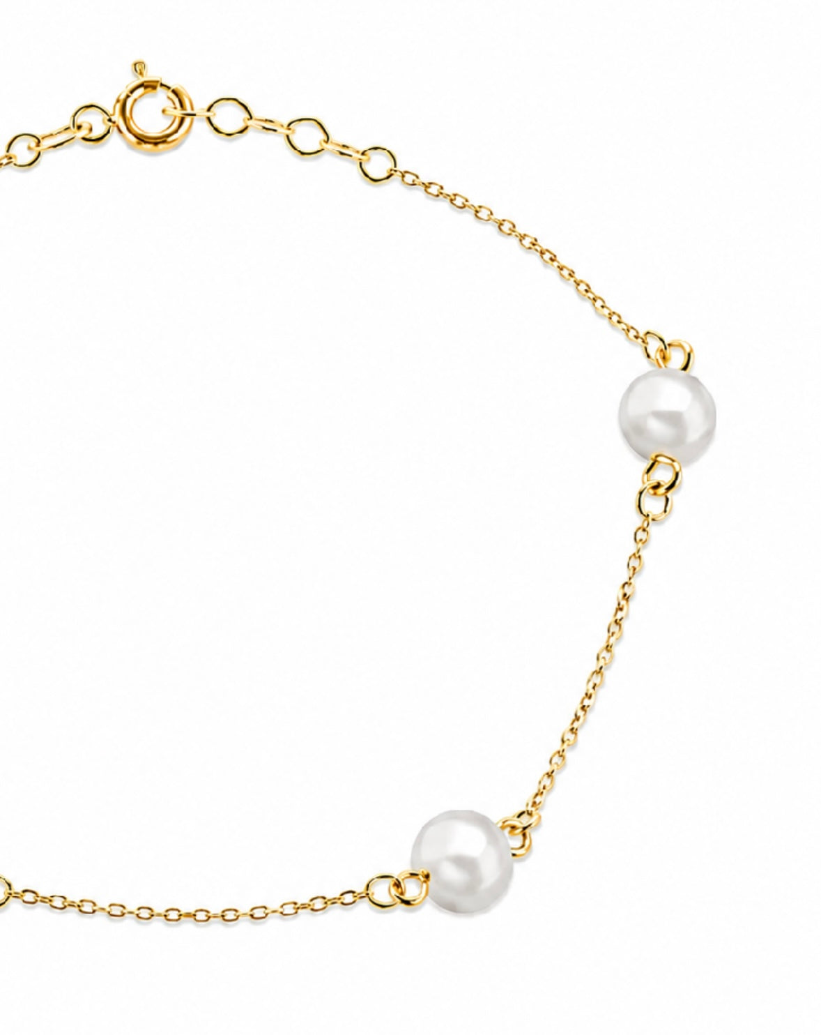9K Gold Freshwater Pearl Bracelet