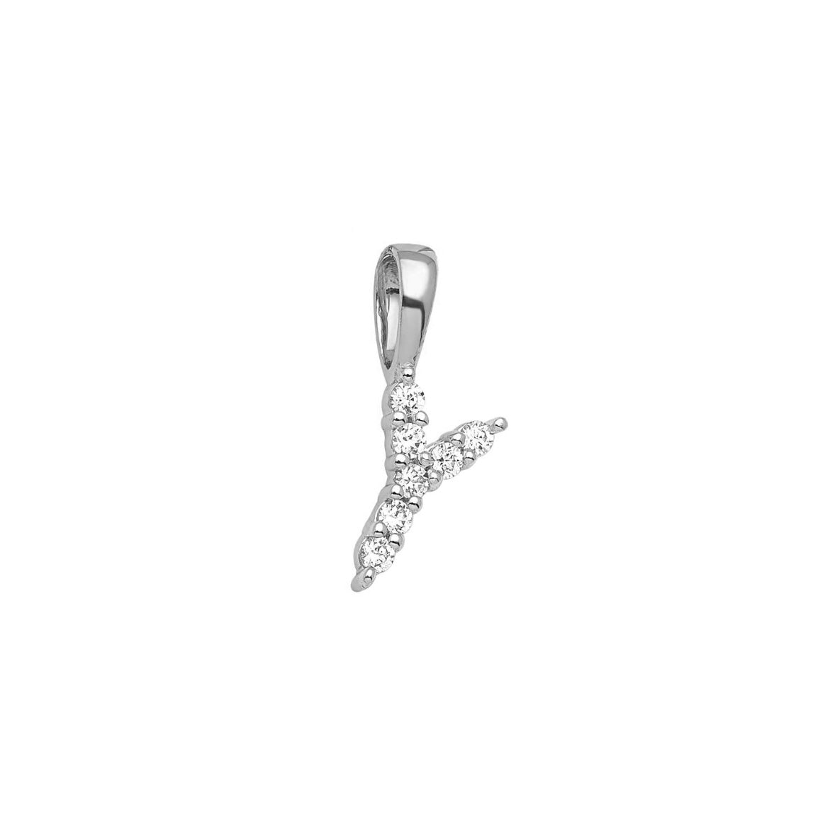 9K Gold Diamond Initial Pendants