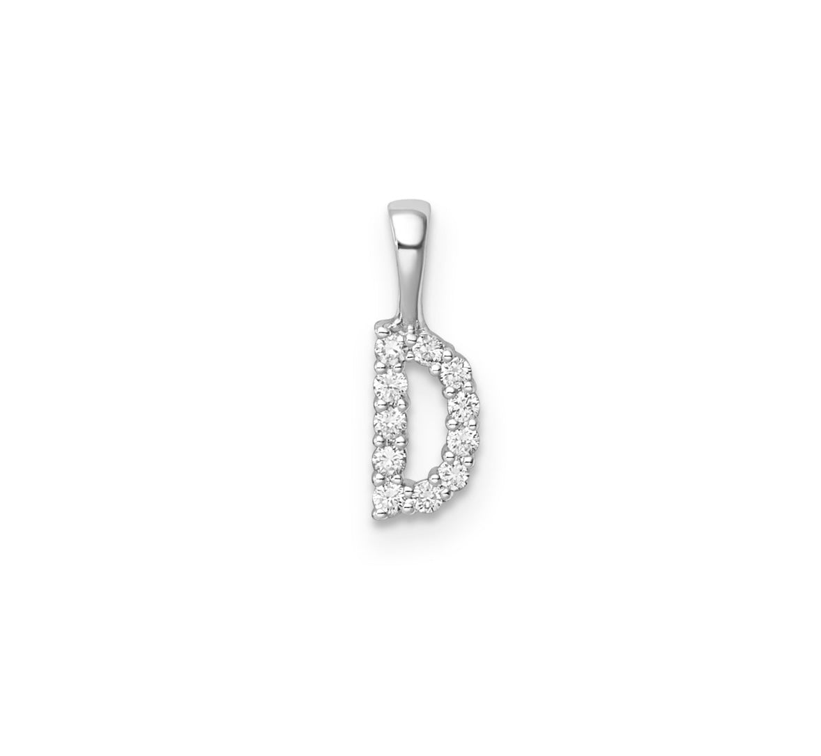 9K Gold Diamond Initial Pendants
