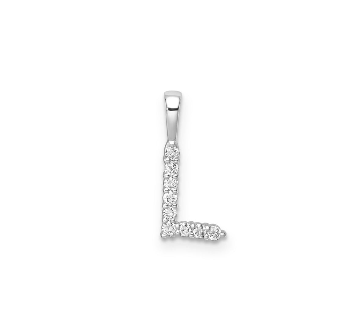 9K Gold Diamond Initial Pendants