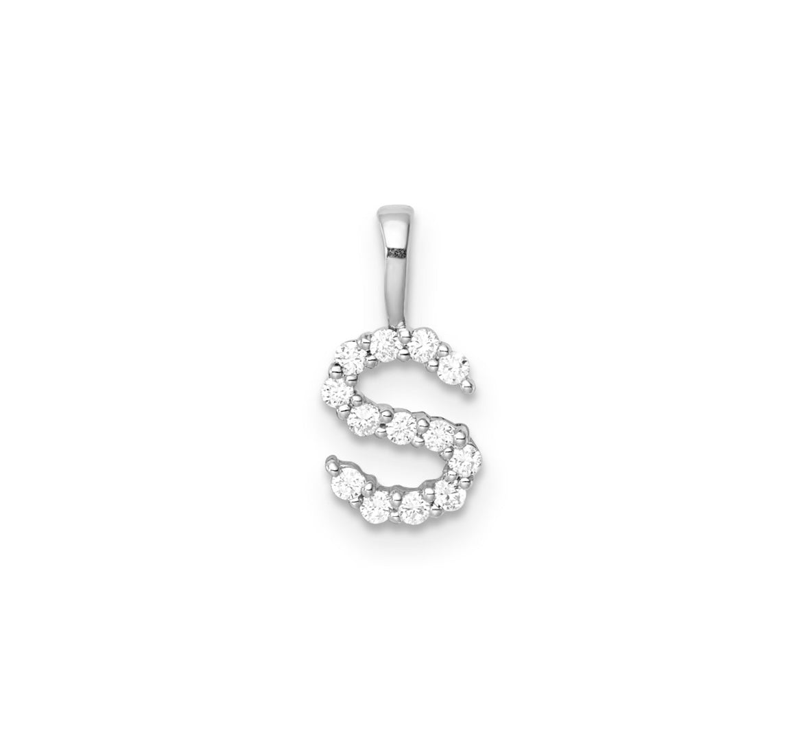 9K Gold Diamond Initial Pendants