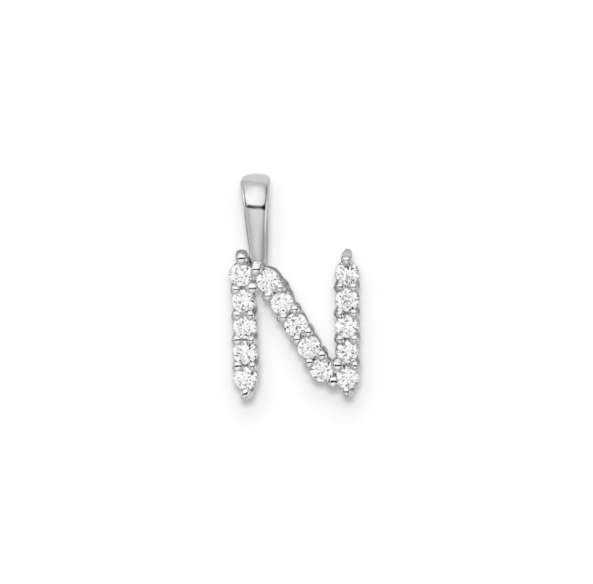 9K Gold Diamond Initial Pendants