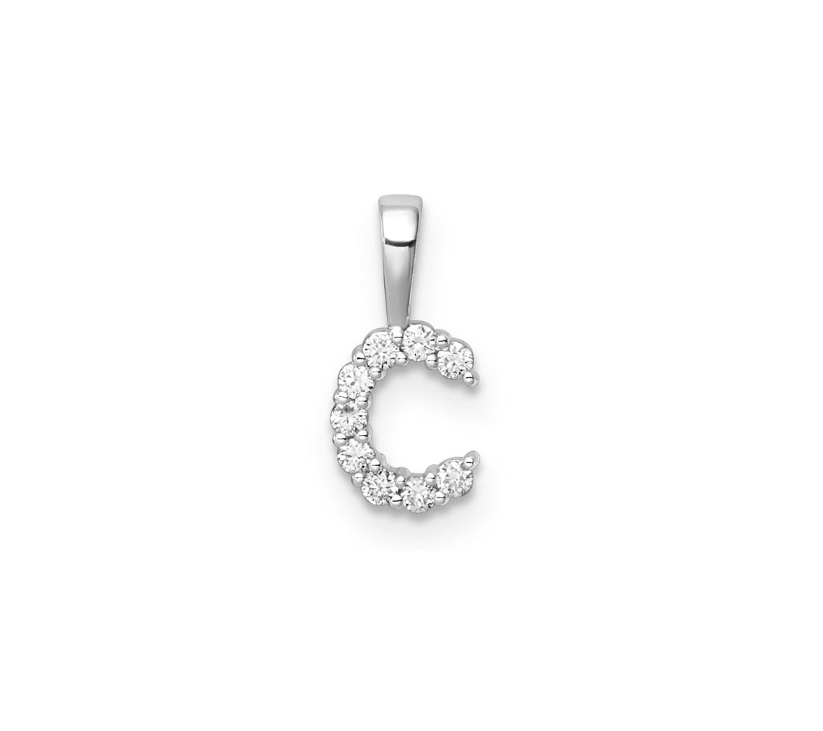 9K Gold Diamond Initial Pendants