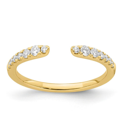 9K Gold 0.24ct Diamond Open Ring