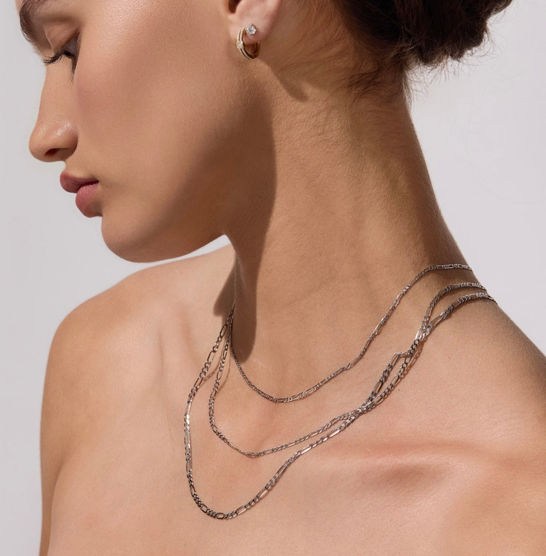 9K and 18K Gold Figaro Chain