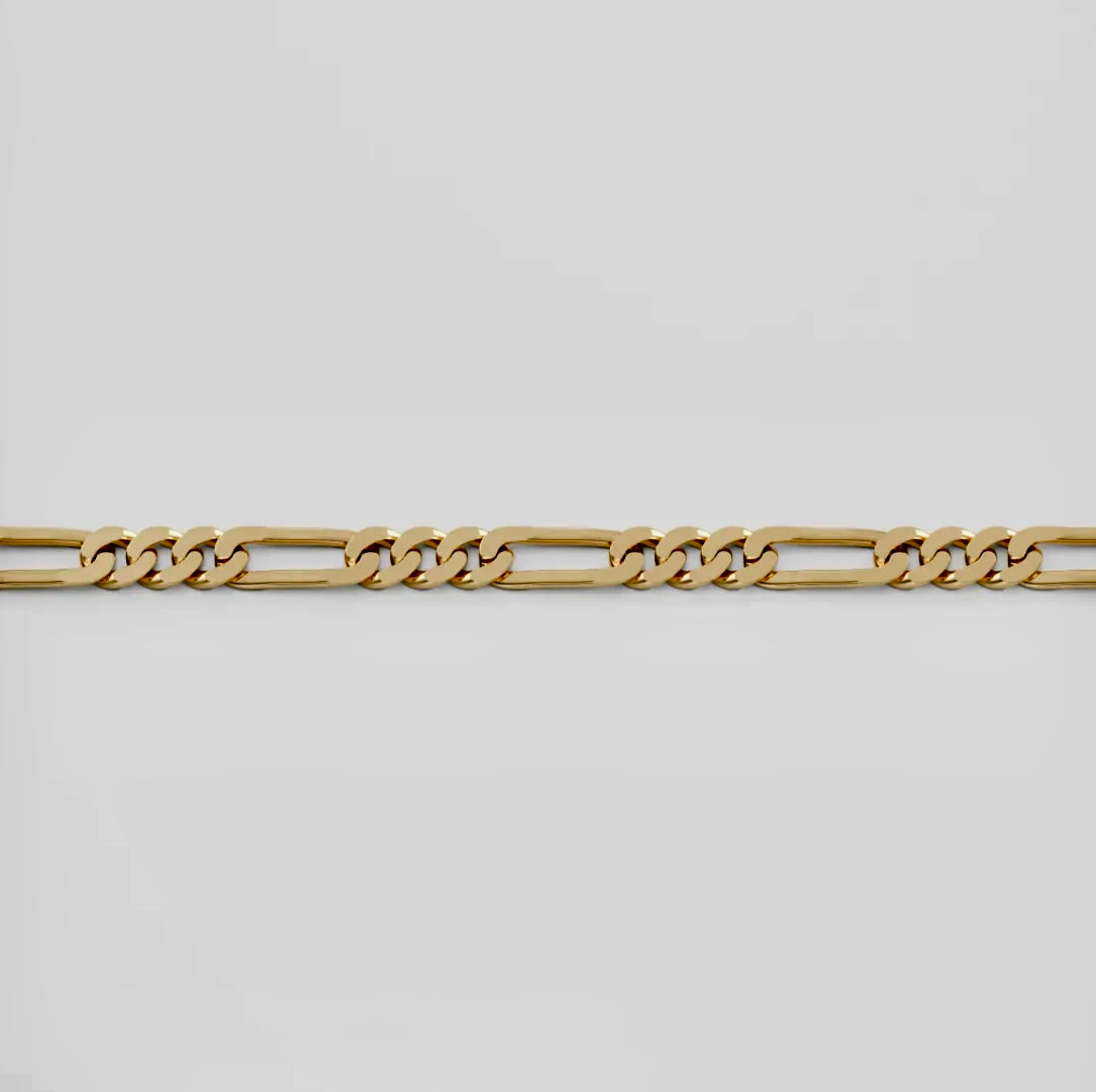 9K and 18K Gold Figaro Chain