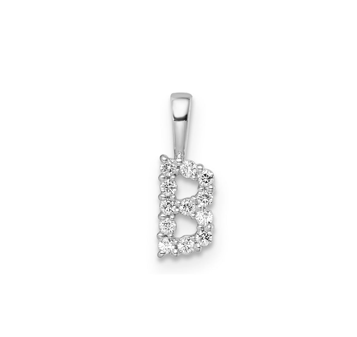9K Gold Diamond Initial Pendants