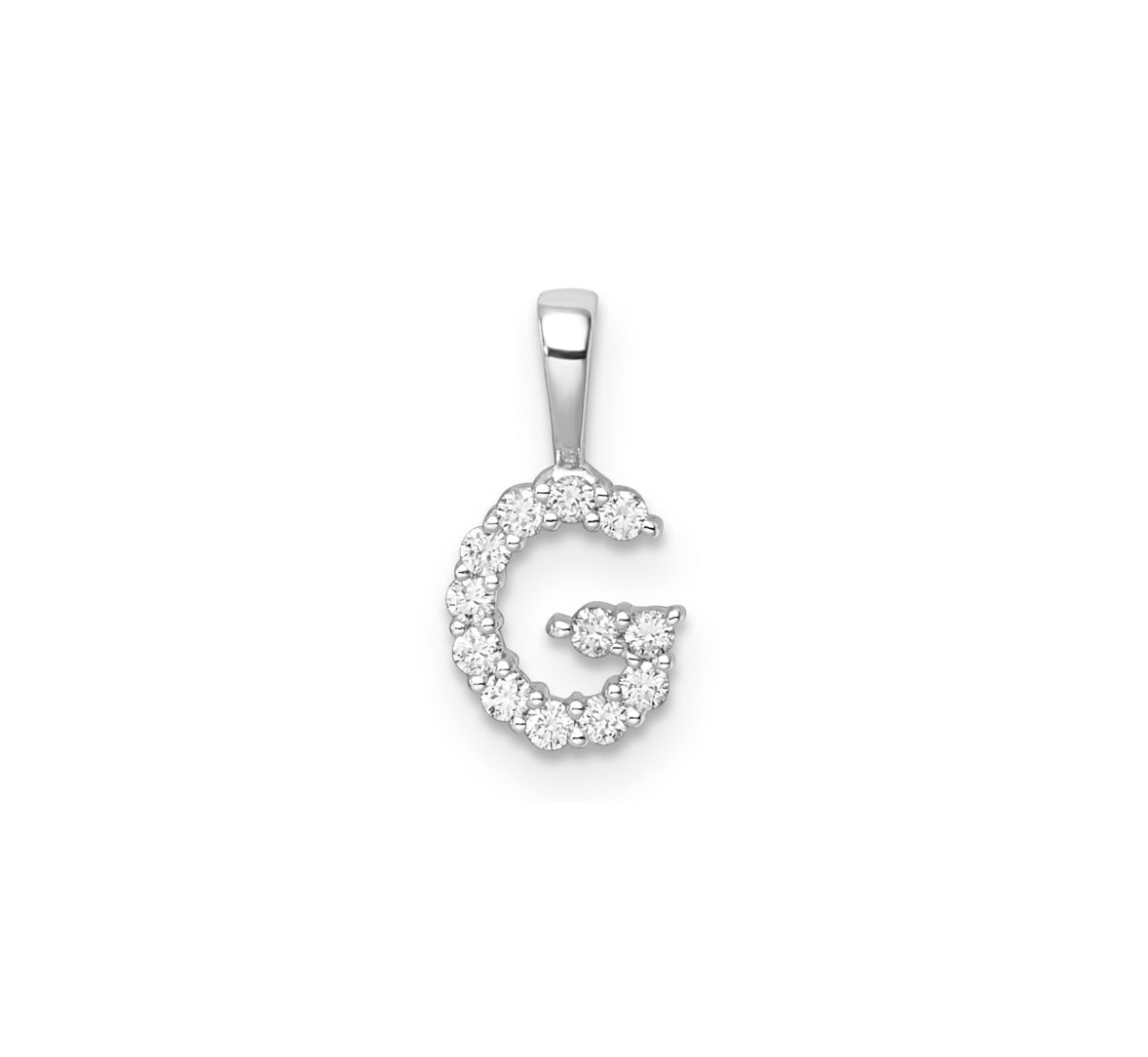 9K Gold Diamond Initial Pendants