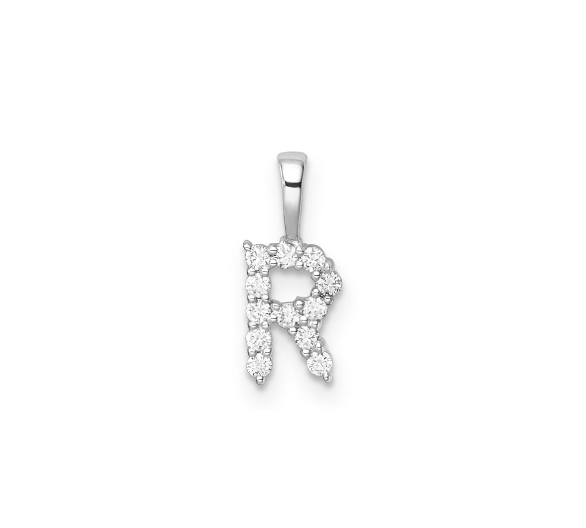 9K Gold Diamond Initial Pendants