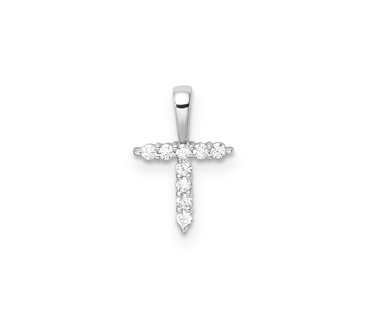 9K Gold Diamond Initial Pendants