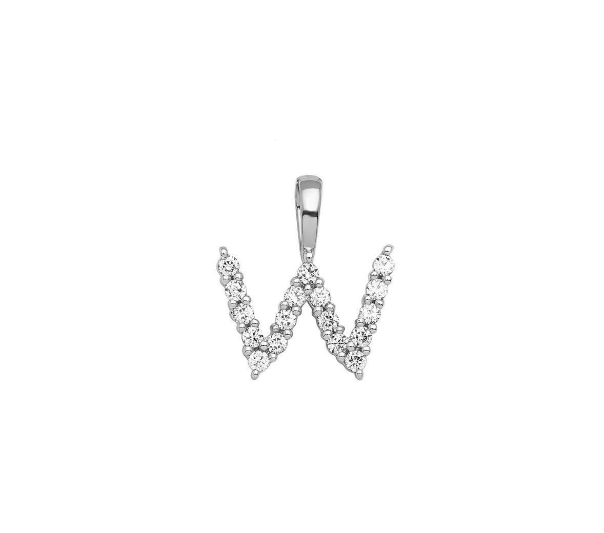 9K Gold Diamond Initial Pendants