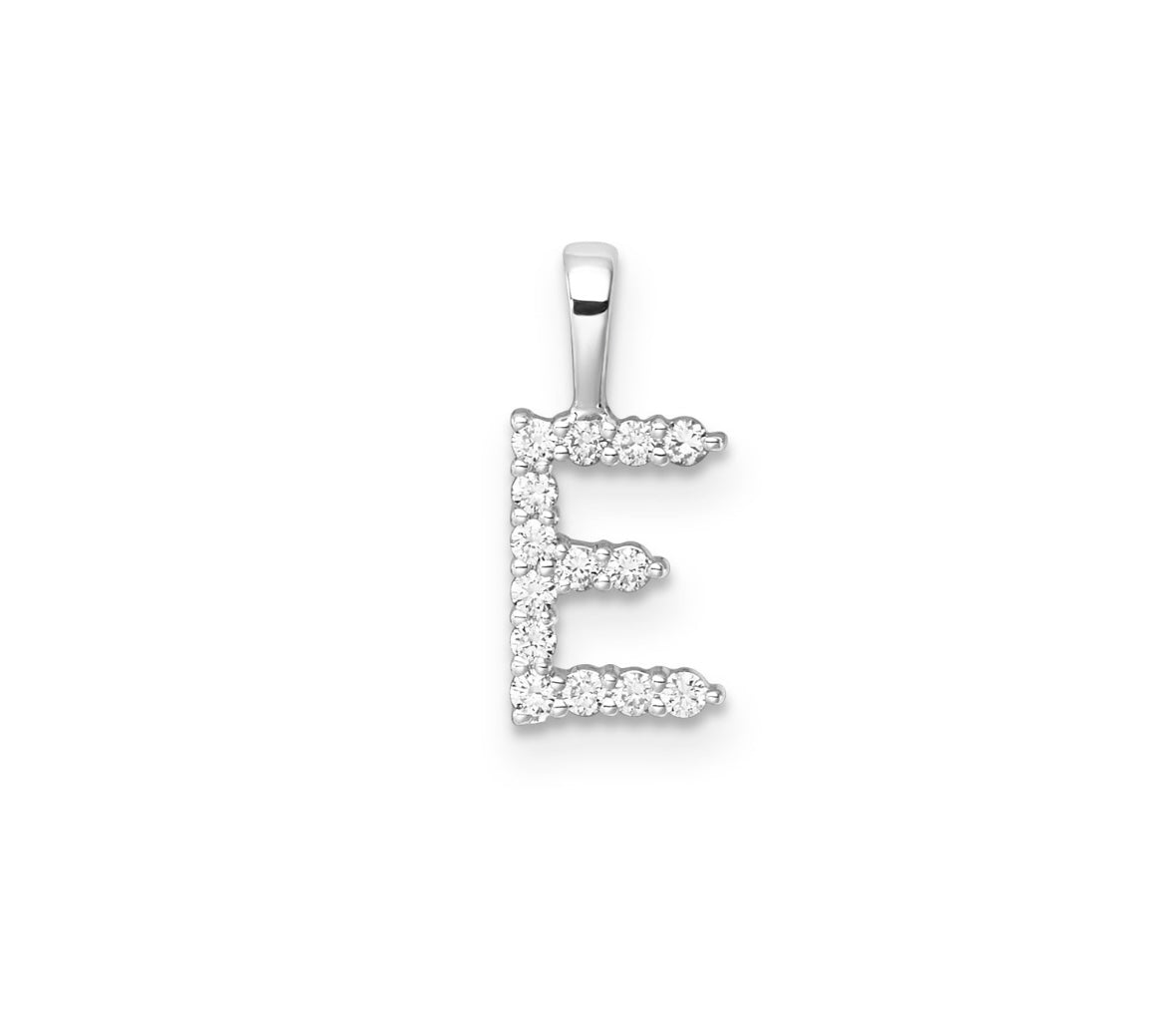 9K Gold Diamond Initial Pendants