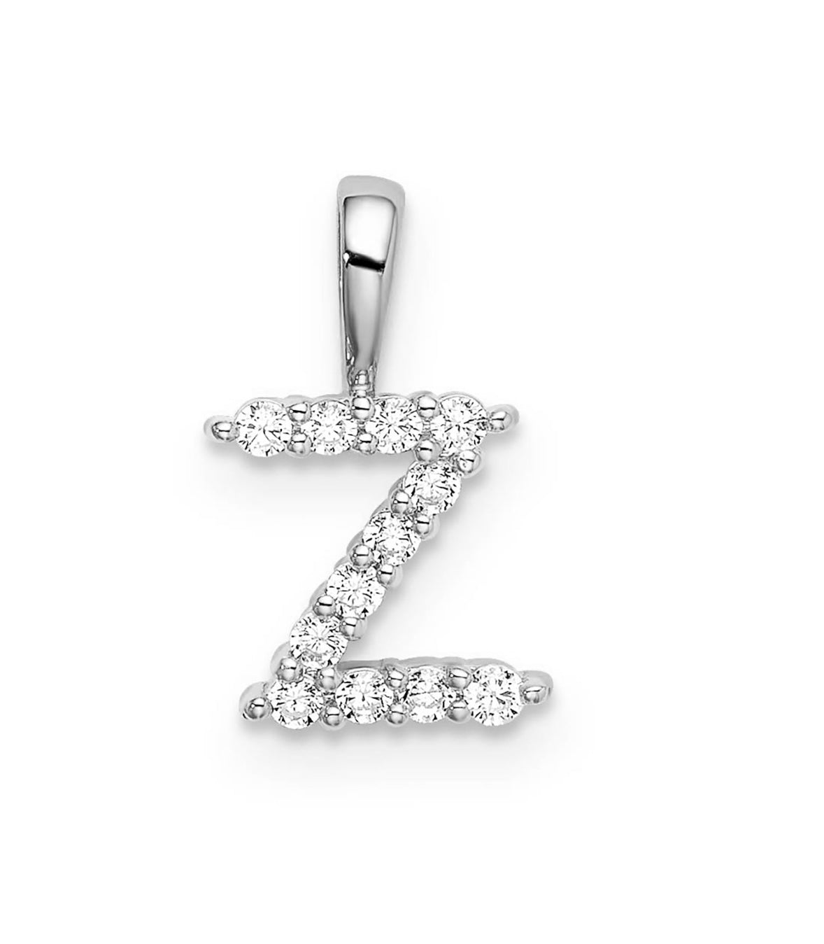 9K Gold Diamond Initial Pendants