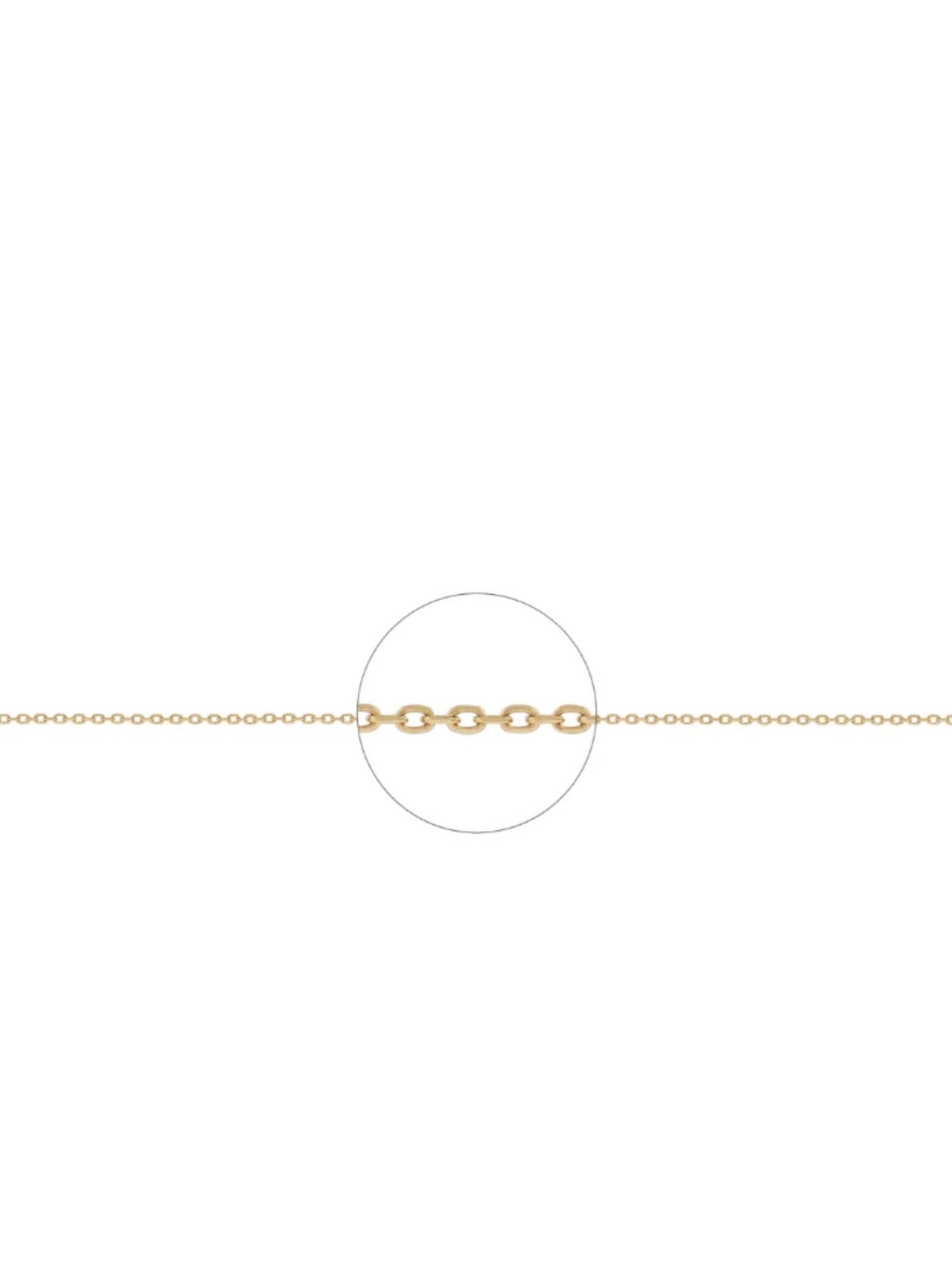 9K Gold Cable Chain Necklace