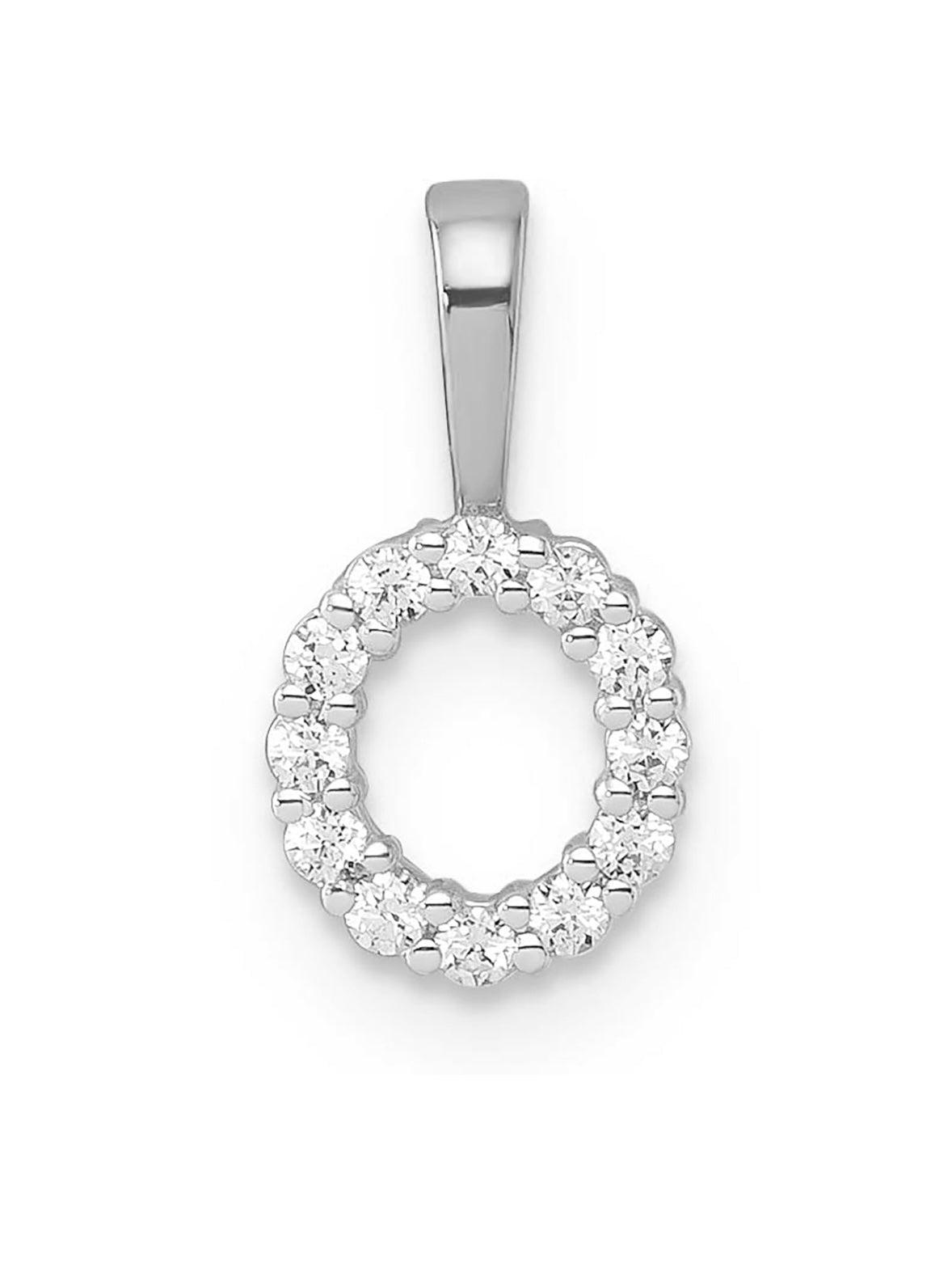 9K Gold Diamond Initial Pendants