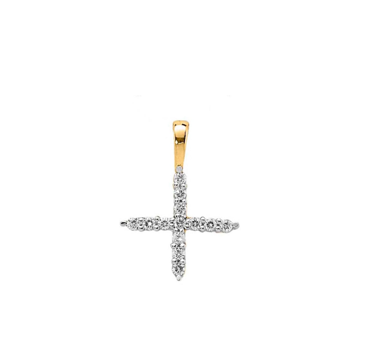 9K Gold Diamond Initial Pendants