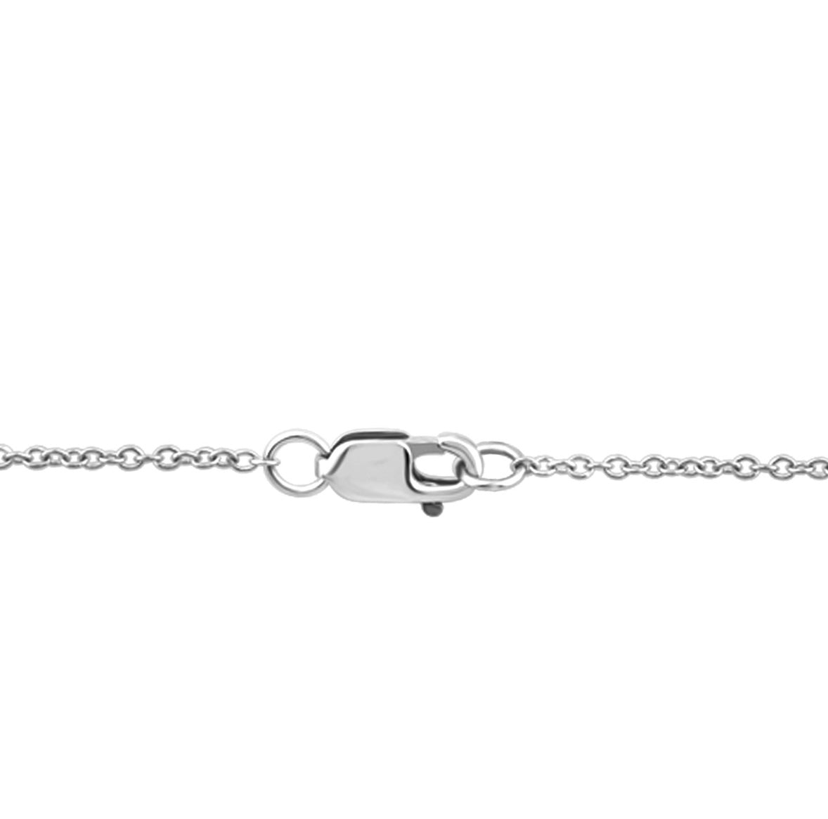 9K Gold 0.20ct Diamond Oval Cluster Necklace
