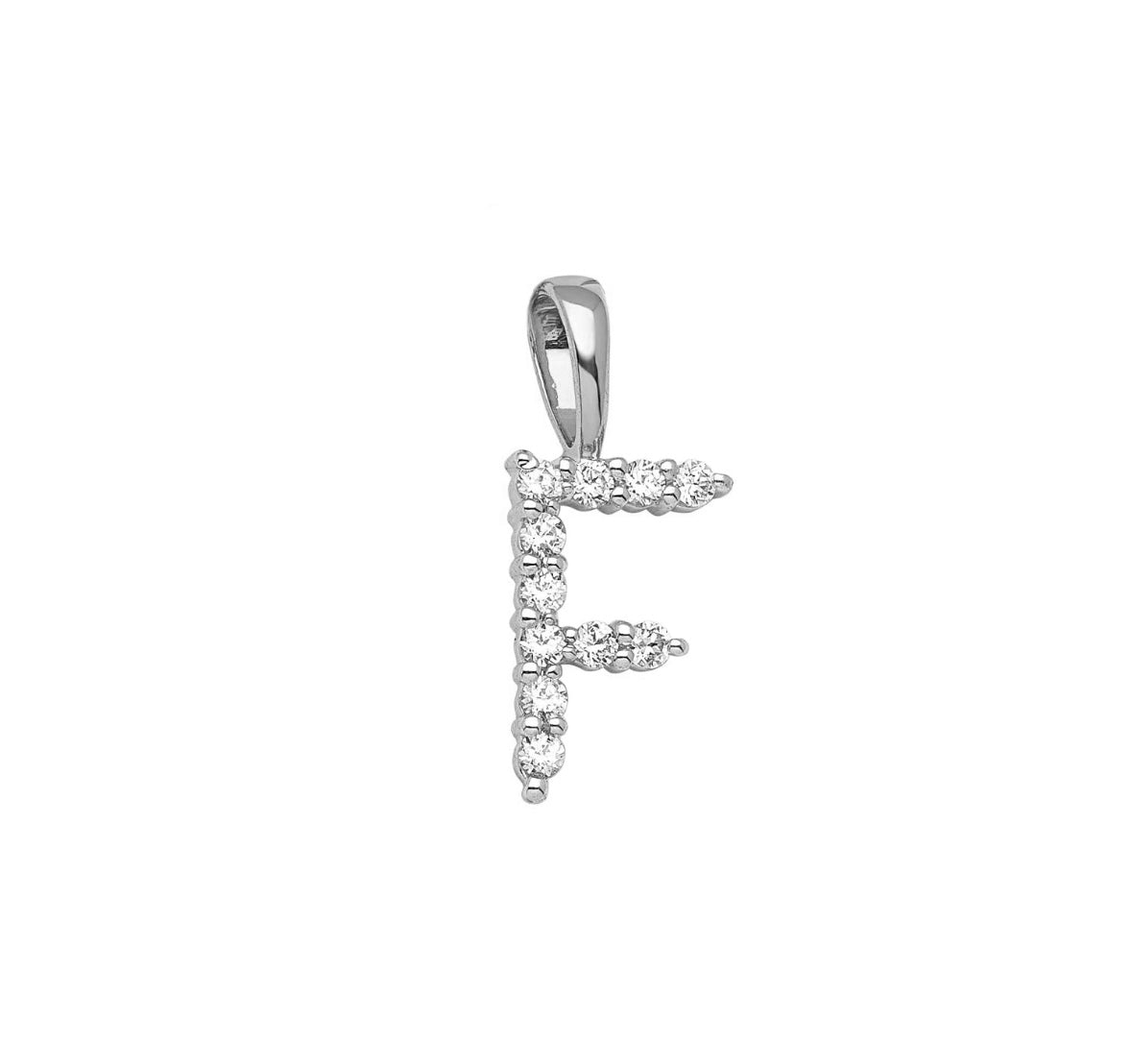 9K Gold Diamond Initial Pendants