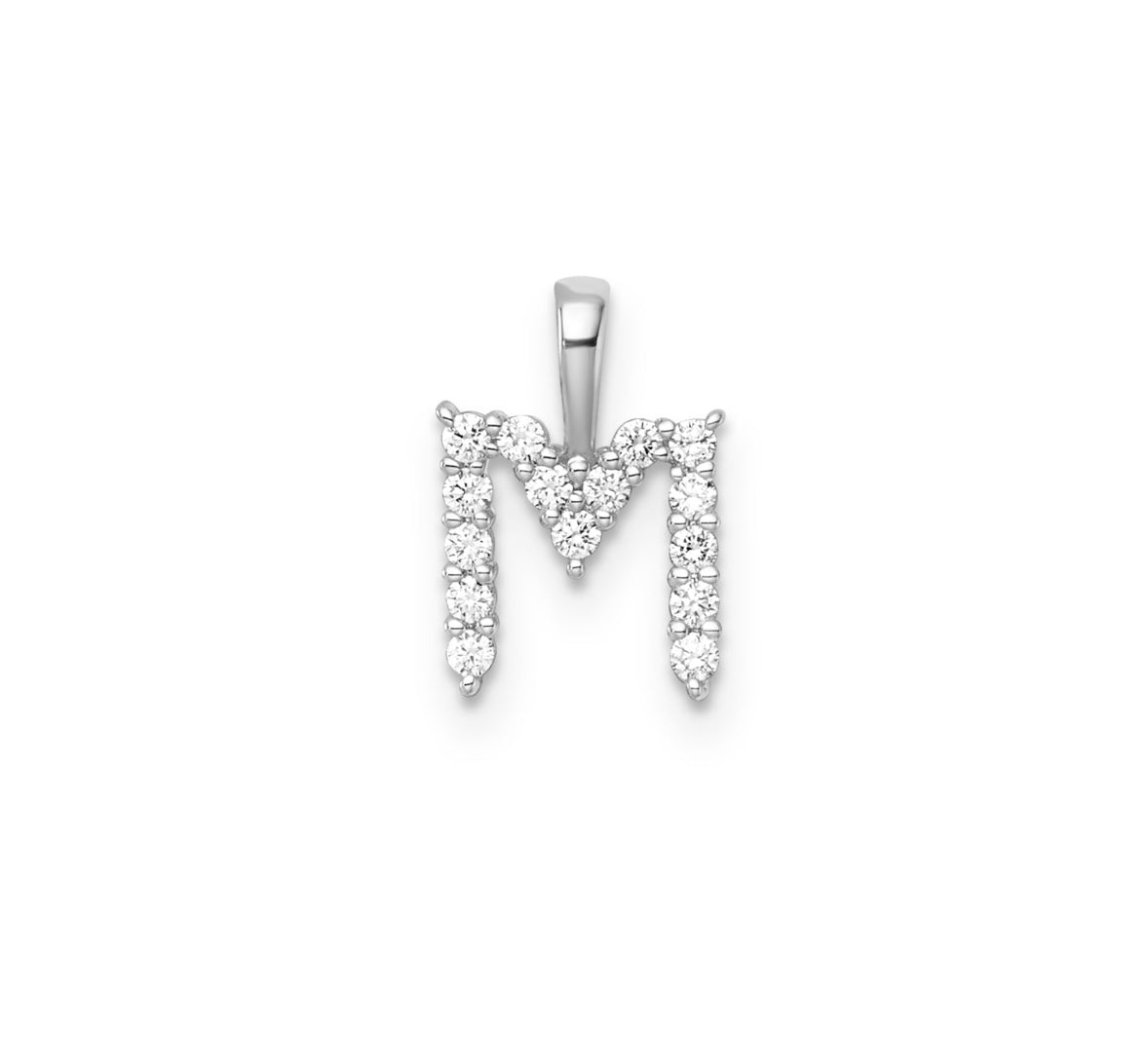9K Gold Diamond Initial Pendants