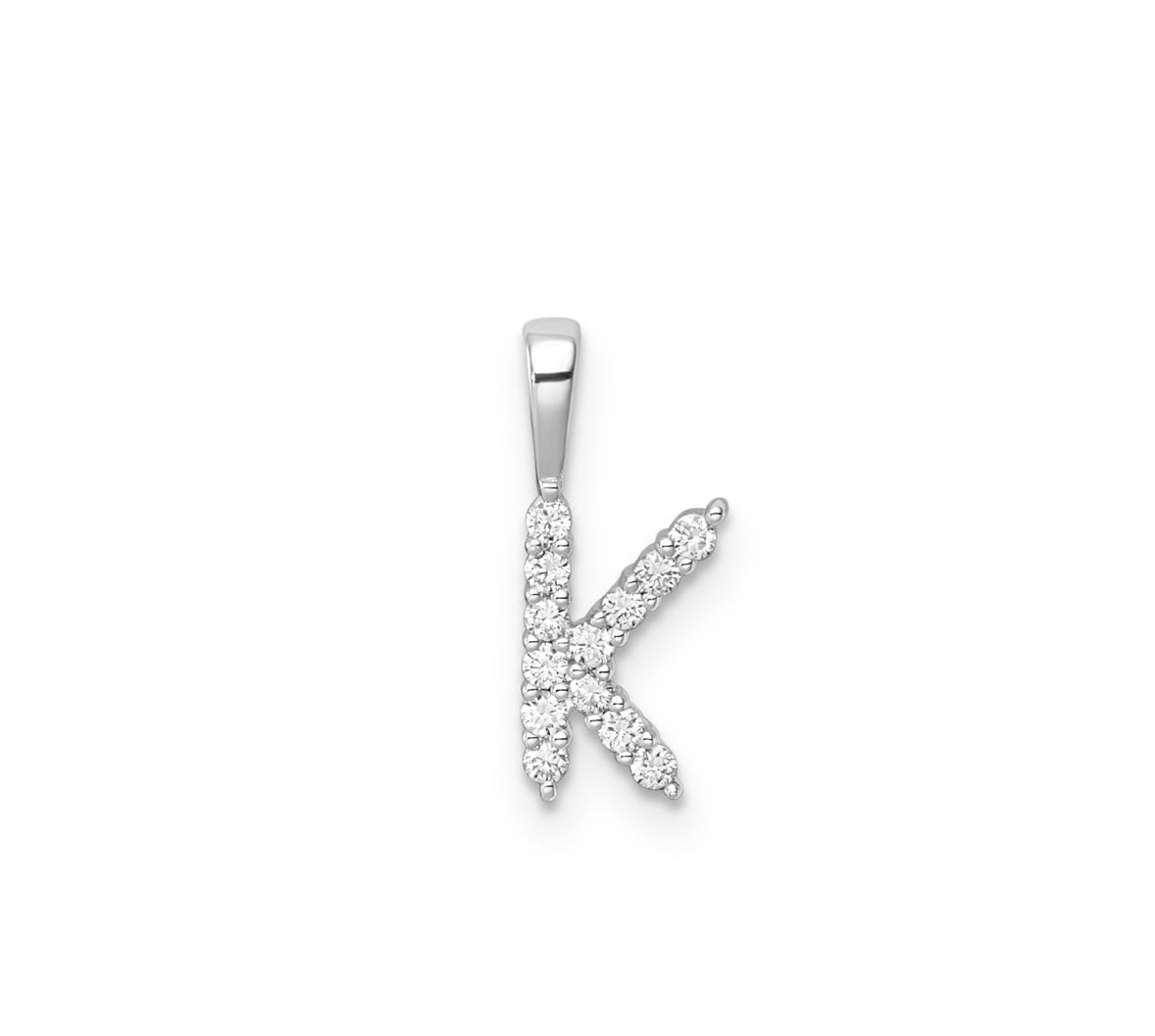 9K Gold Diamond Initial Pendants