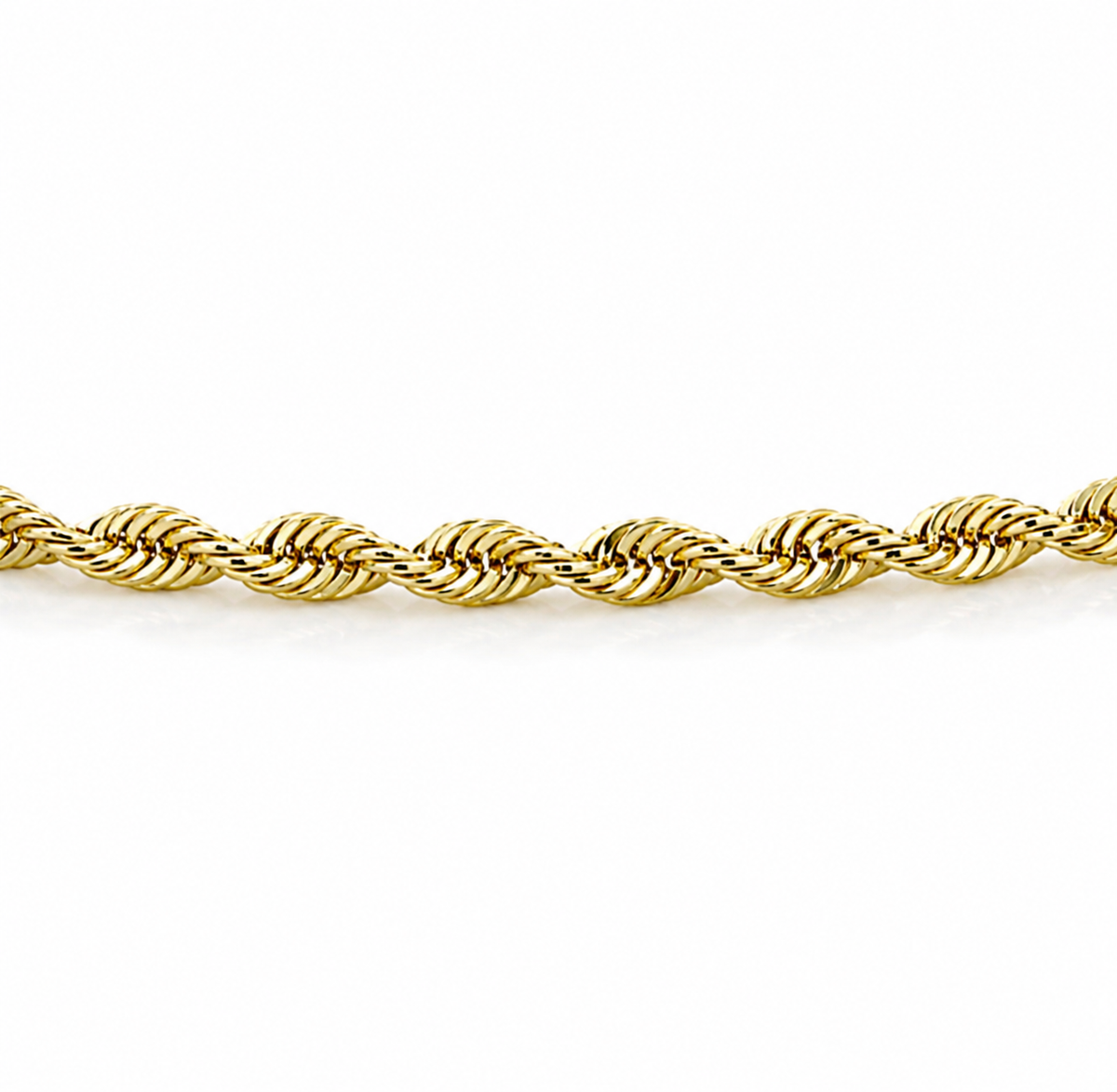 9K Gold Hollow Rope Bracelet
