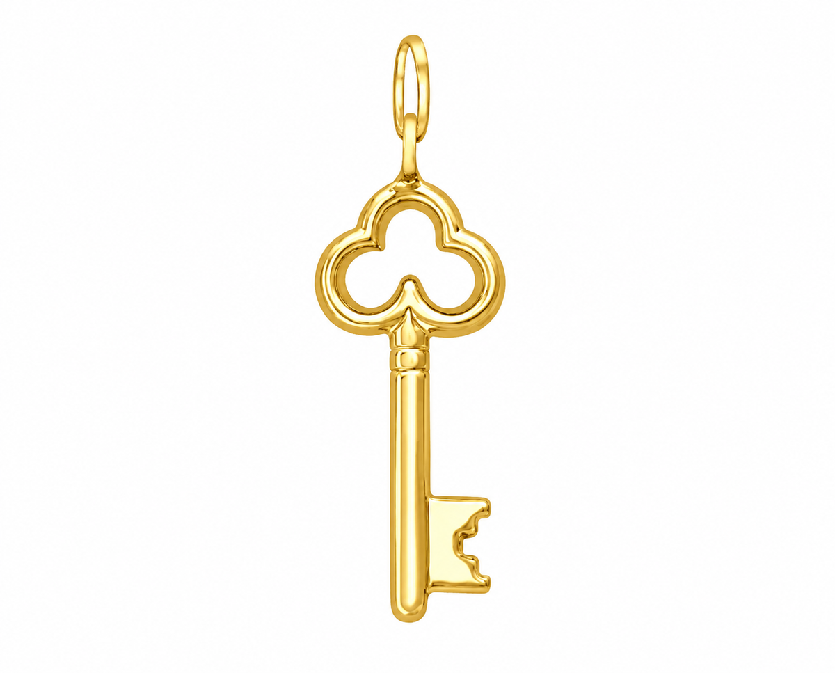 9K Gold Key Pendant