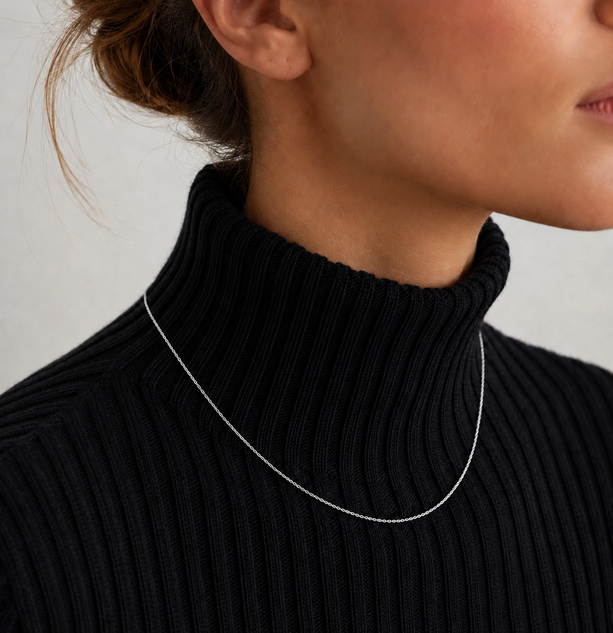 9K Gold Cable Chain Necklace
