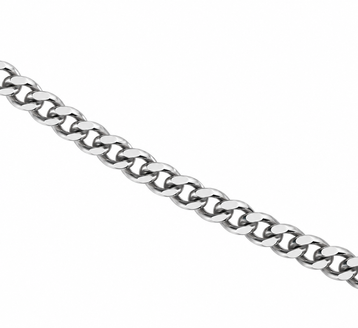 9K Gold Diamond Cut Curb Chain