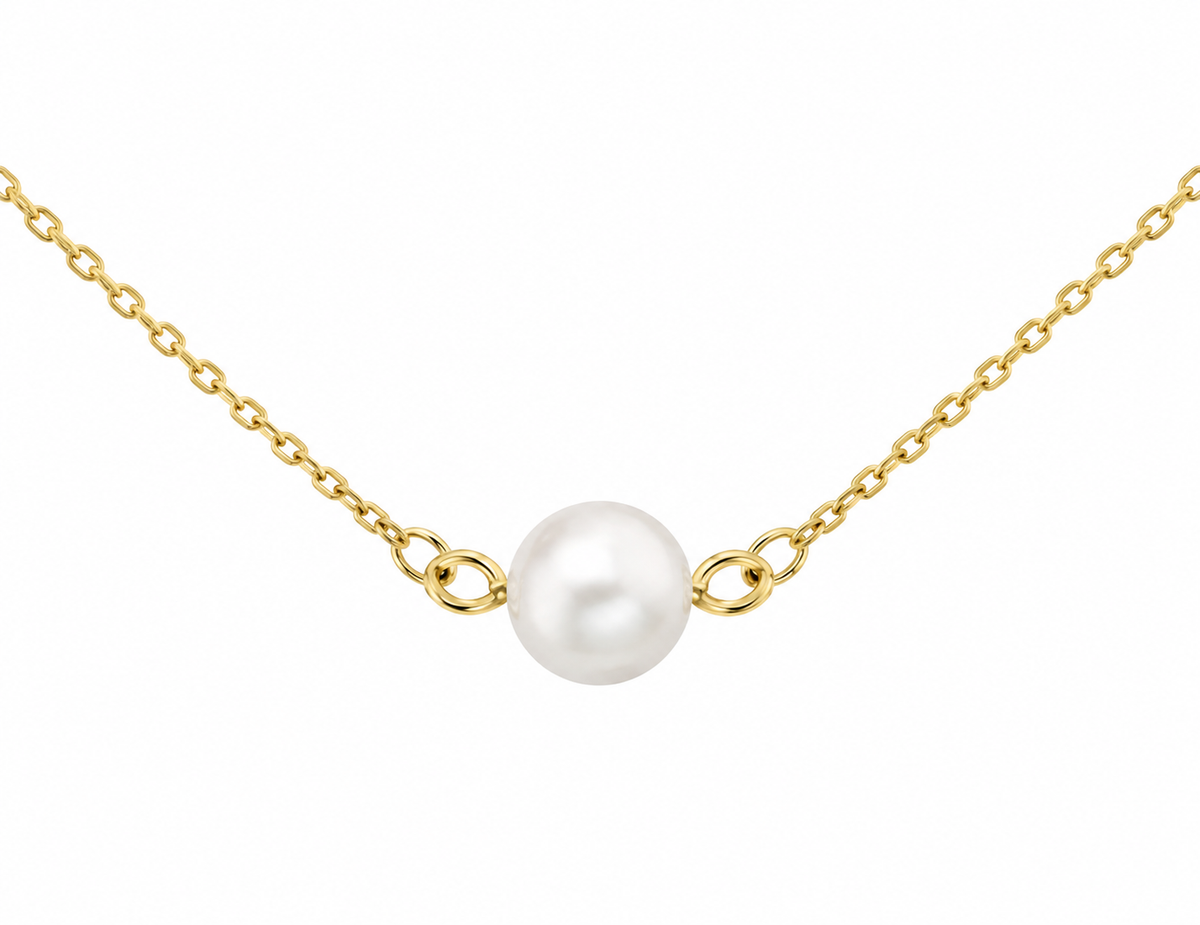 9K Gold Freshwater Pearl Necklace
