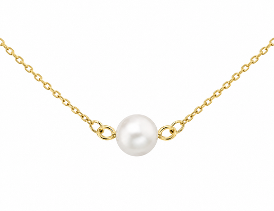 9K Gold Freshwater Pearl Necklace