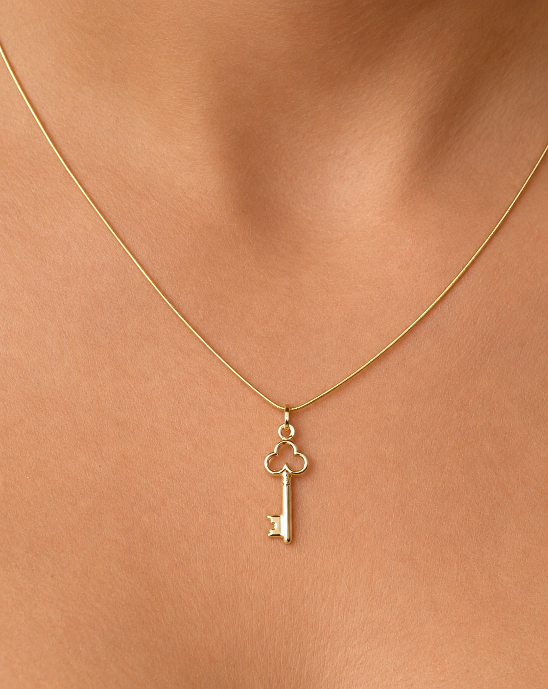 9K Gold Key Pendant