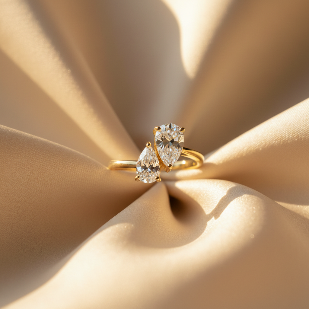 Champagne silk with warm sunlight