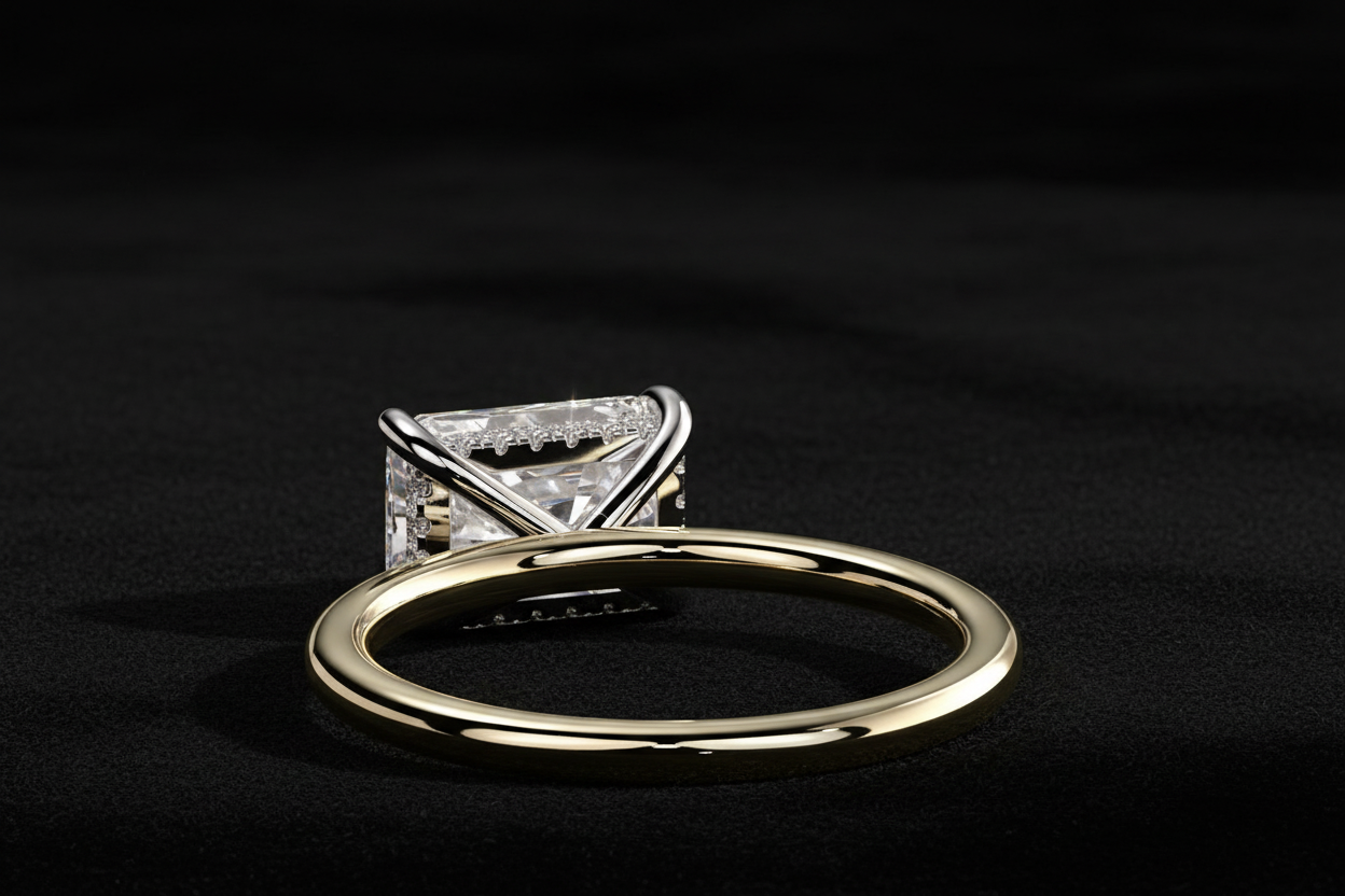 Ring on black velvet