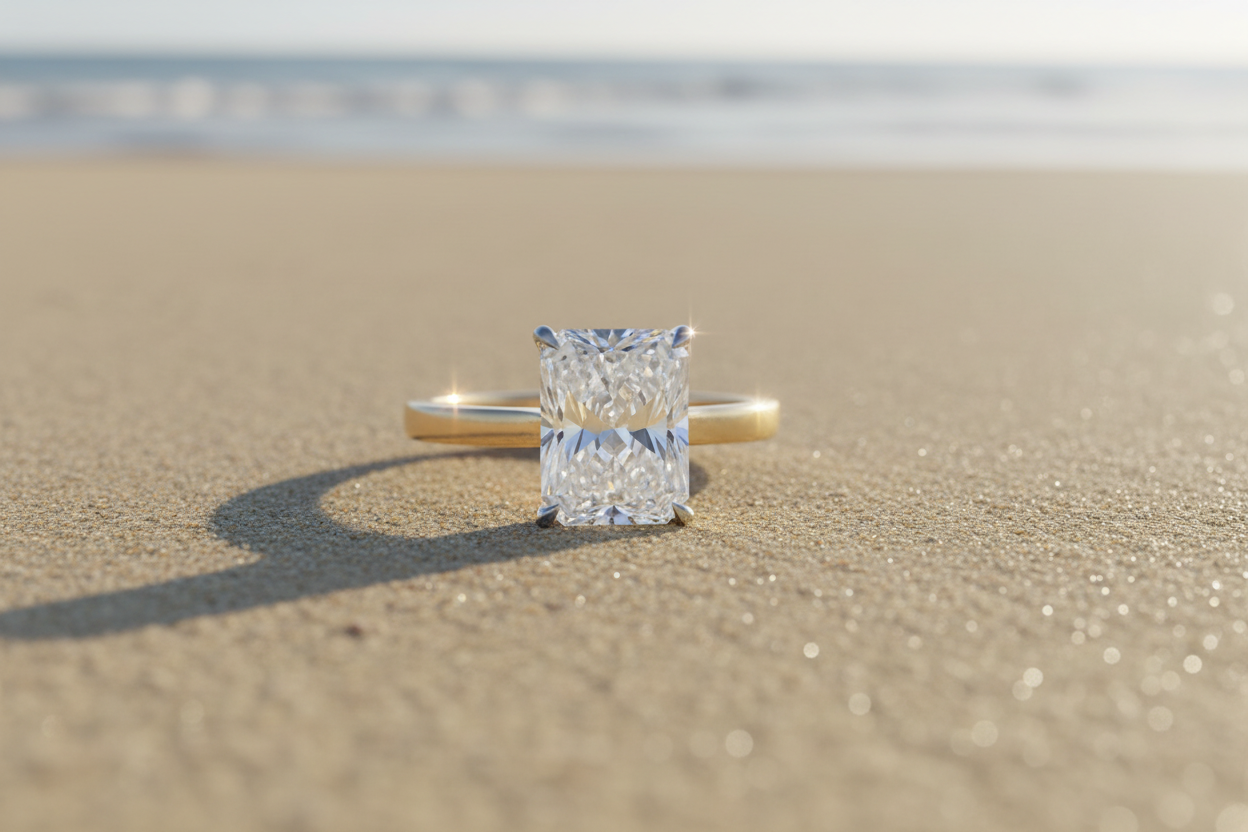 Ring on sand/beach