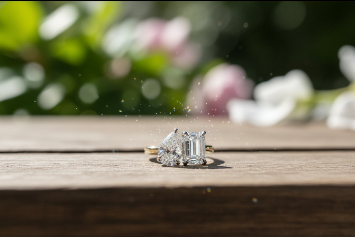 Ring outdoors in bright sunlight