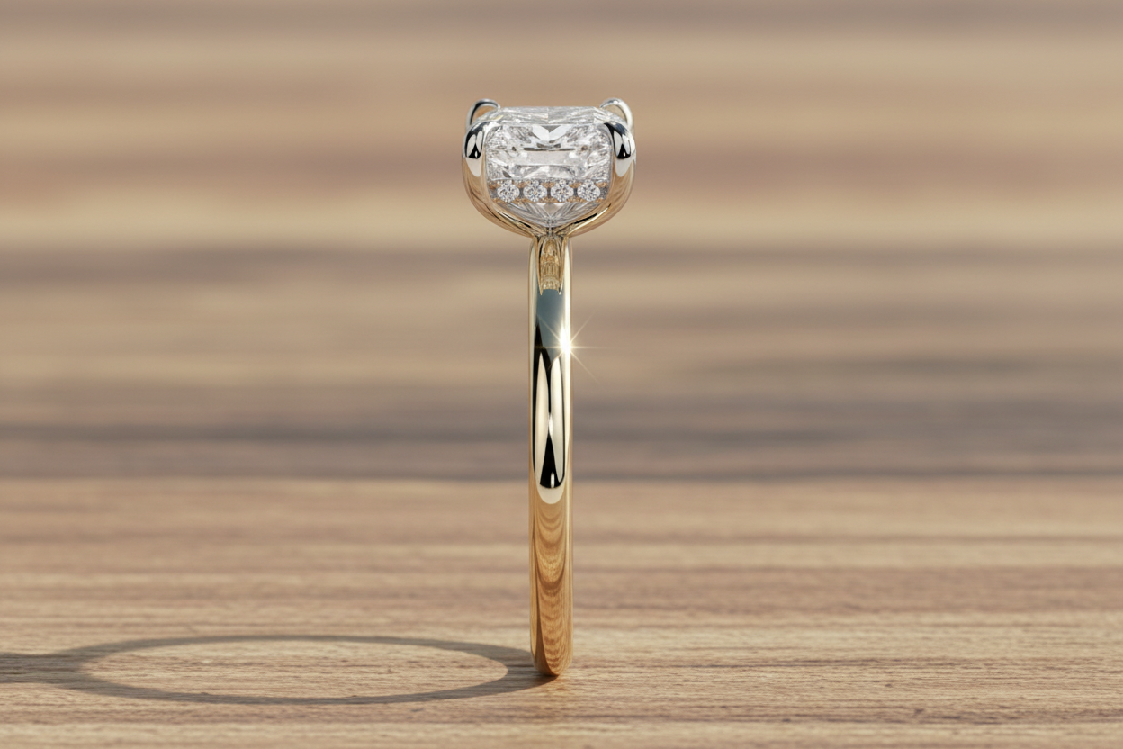 Ring with natural background